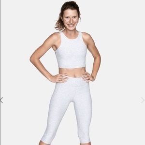 Outdoor Voices Venus Crop Top in Dove/Ash/Heather